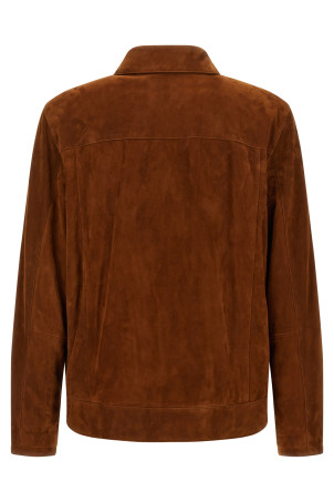 Кожаная куртка коричневого цвета BRIONI PLBV0LPB7132600