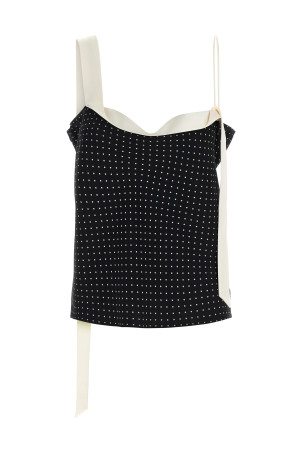 Бандо с тангенциальным вырезом Черно-серый TOM FORD TS2140FAP252NWG