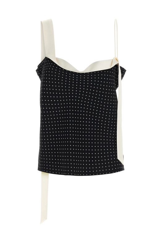 Бандо с тангенциальным вырезом Черно-серый TOM FORD TS2140FAP252NWG