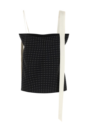 Бандо с тангенциальным вырезом Черно-серый TOM FORD TS2140FAP252NWG