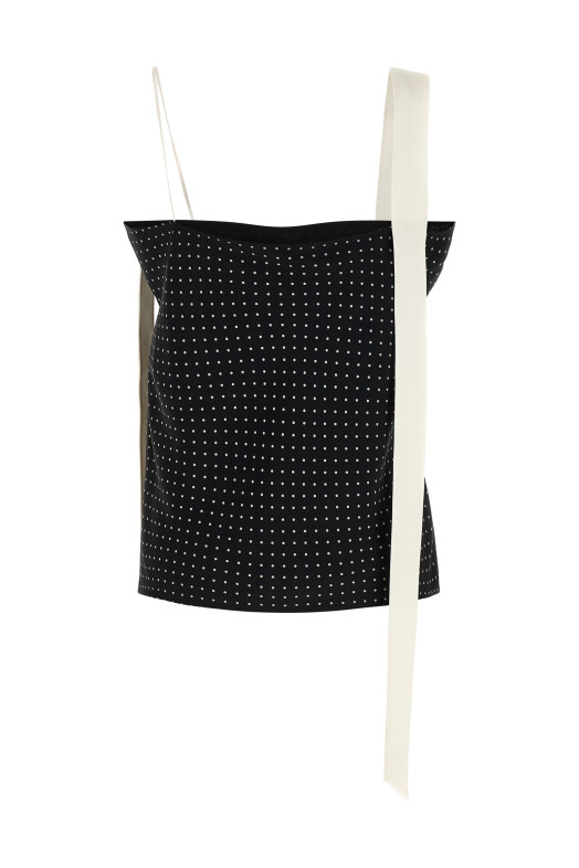 Бандо с тангенциальным вырезом Черно-серый TOM FORD TS2140FAP252NWG