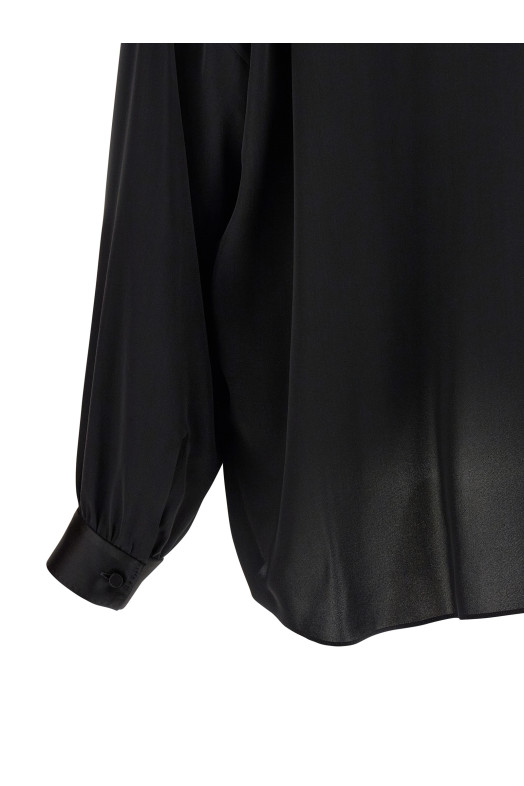 Блузка с лавальерой, черная TOM FORD CA3333FAX1507NAA