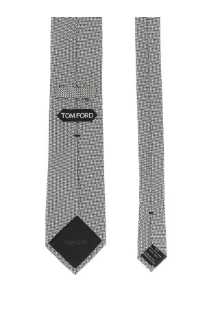 Жаккардовый галстук Silver TOM FORD STE001S0216TAA