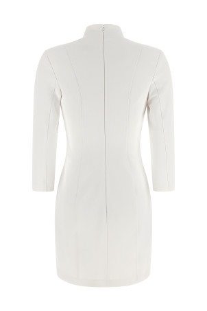 Logo dress with elastic bands White