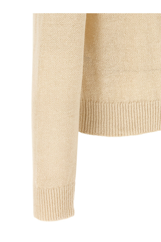 Шовковий светр з конопель Бежевий JIL SANDER J47GP0200J15472102