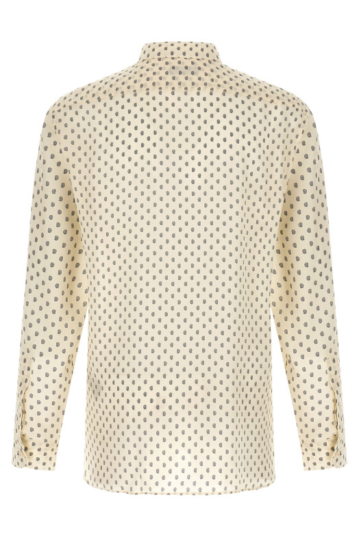 Paisley print shirt Beige