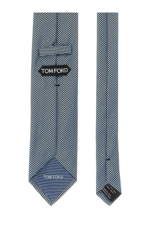 Жаккардовый галстук Синий TOM FORD STE001S0221UBF