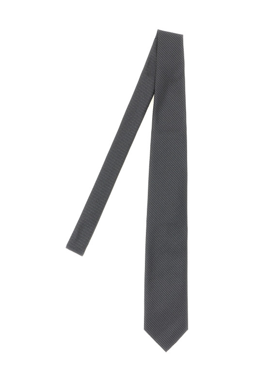 Жаккардовый галстук Серый TOM FORD STE001S0221TBF