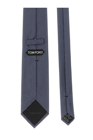 Жаккардовый галстук Синий TOM FORD STE001S0221UBO