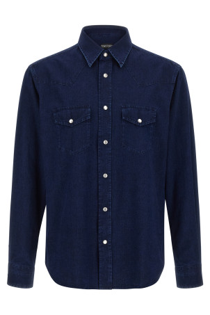 'Western' shirt Blue