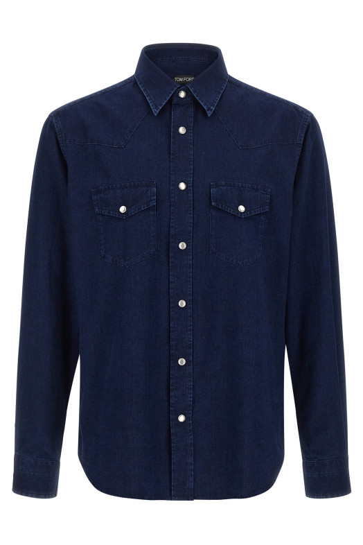 'Western' shirt Blue