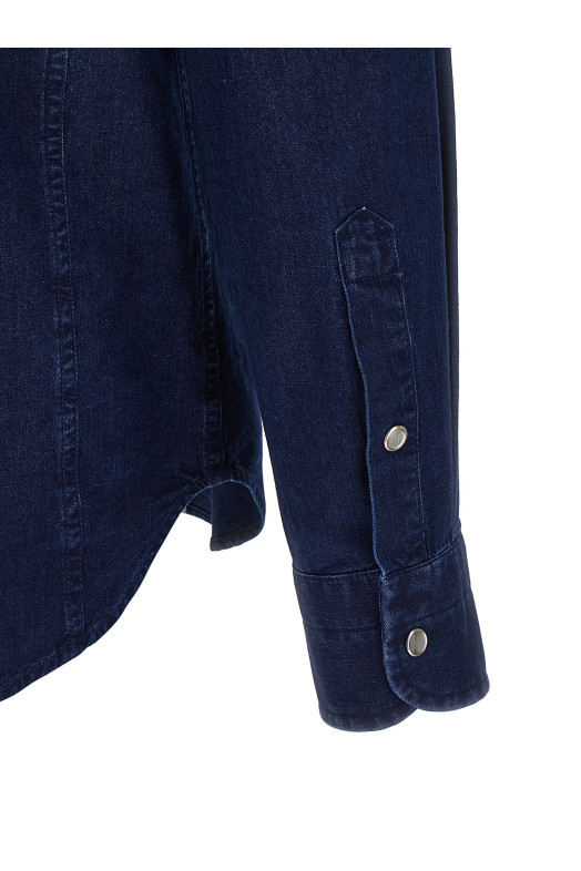 'Western' shirt Blue