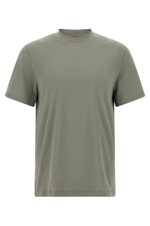 Хлопковая футболка с углеродным покрытием Зеленая BRIONI UJSY0LOD6201616