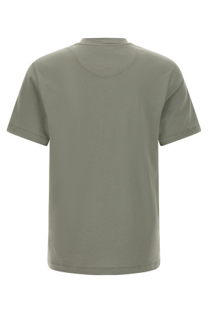 Хлопковая футболка с углеродным покрытием Зеленая BRIONI UJSY0LOD6201616