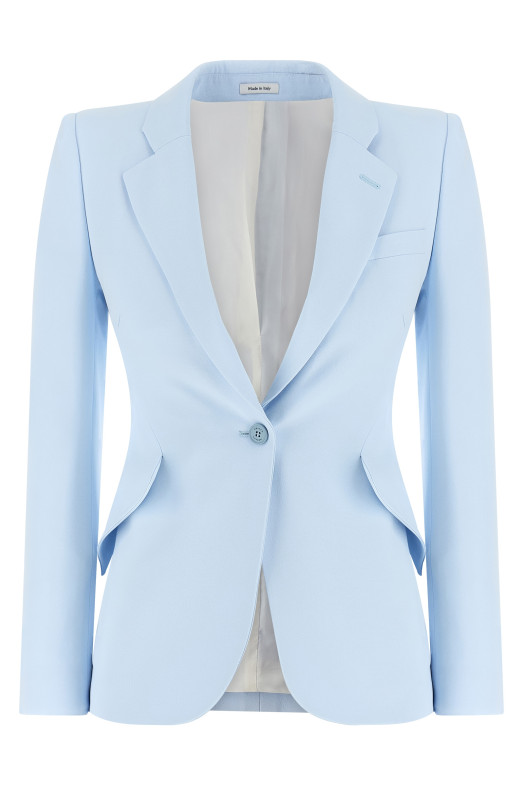 Single-breasted blazer BLUE