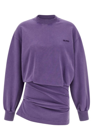 Faded sweatshirt dress Purple