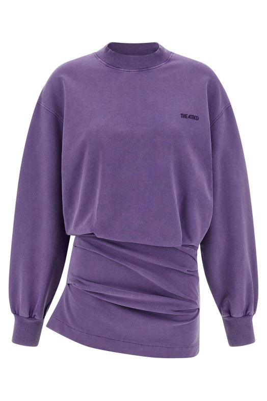 Faded sweatshirt dress Purple