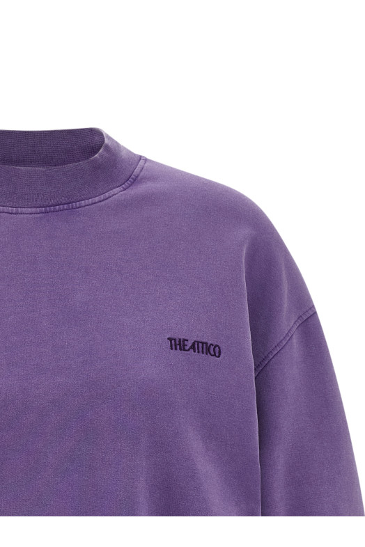 Faded sweatshirt dress Purple