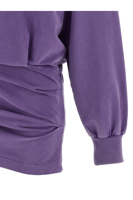 Faded sweatshirt dress Purple