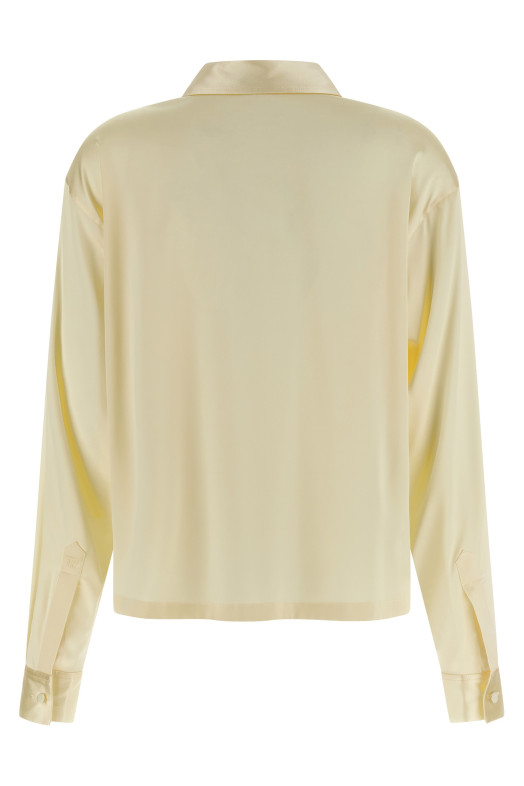 Шелковое поло желтого цвета TOM FORD TS2144FAX881YCM