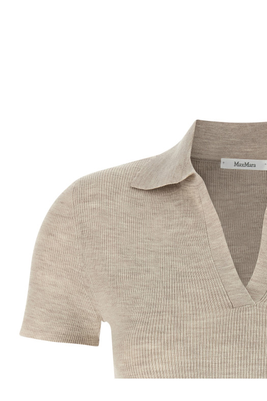 MAX MARA 'Mxmalbero' рубашка-поло Бежевый 2611361171600002