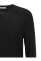 Logo embroidery sweater Black