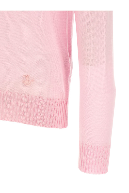 Свитер с вышитым логотипом Розовый JIL SANDER J47GP0189J14772664