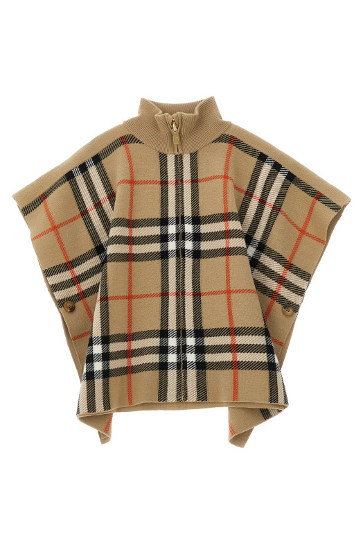 'Isobel' reversible cape Beige