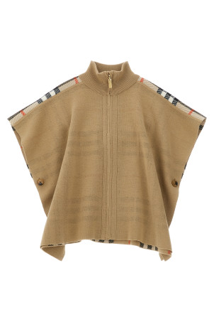 'Isobel' reversible cape Beige