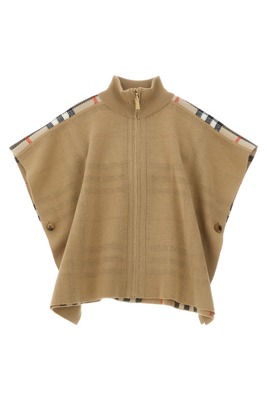 'Isobel' reversible cape Beige