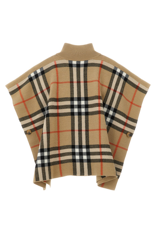 'Isobel' reversible cape Beige