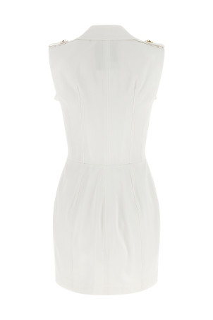 Двубортное платье Белое ELISABETTA FRANCHI AB92861E2360