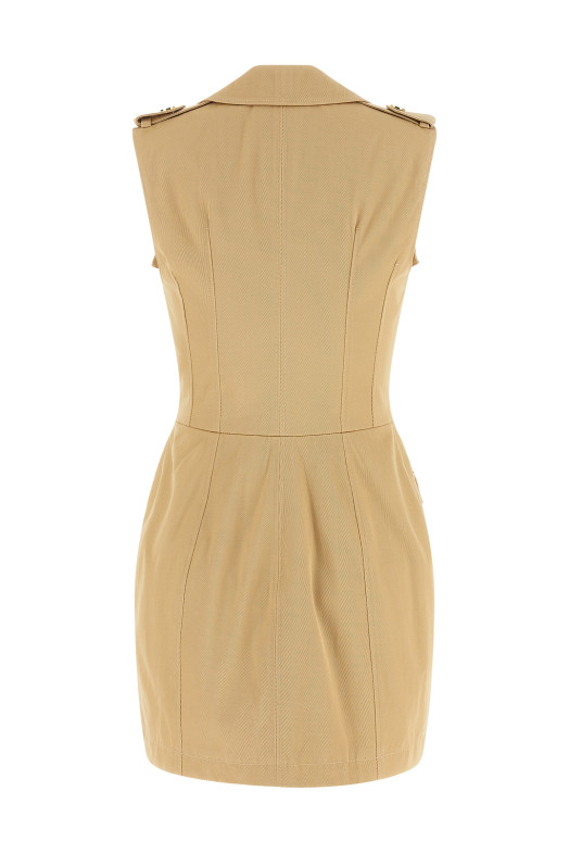 Двубортное платье Бежевое ELISABETTA FRANCHI AB92861E2470