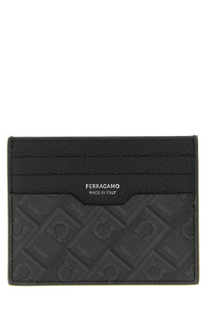 Карточный держатель «Ferragamo Monogram» Черный 780321NEROGRIGIO
