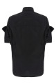 Turned-up cuffed shirt Black