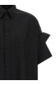 Turned-up cuffed shirt Black
