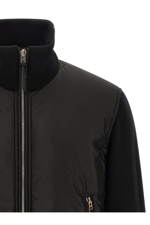 Бомбер из мериносовой шерсти Черный TOM FORD KZY015YMW135NAA