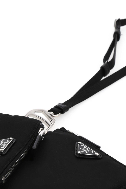 Black nylon phone case Black PRADA (2TT0912DMI)