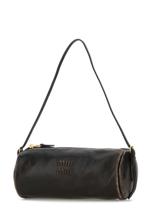 Dark brown nappa leather shoulder bag MIU MIU (5NE851AF6P)