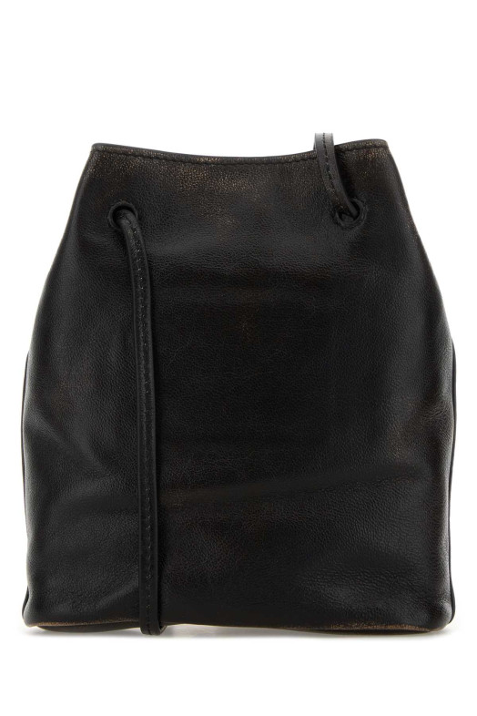 Dark brown leather crossbody bag MIU MIU (5NF460AF6P)