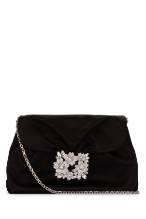 RV BOUQUET STRASS DRAPE MINI BAG BLUE ROGER VIVIER (RBWANVC0100RS0)