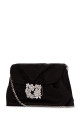 RV BOUQUET STRASS DRAPE MINI BAG BLUE ROGER VIVIER (RBWANVC0100RS0)