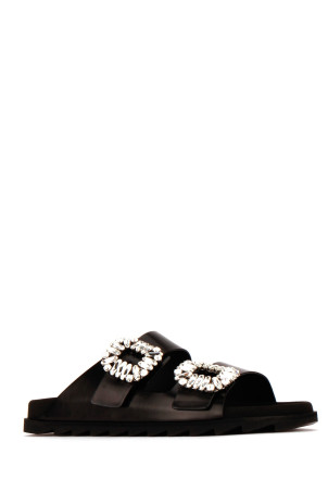 SLIDY VIV STRASS BUCKLE BLUE ROGER VIVIER (RVW45818820BSS)