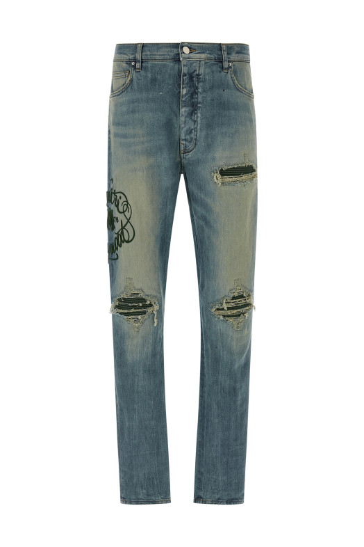 Джинсы «Amiri Hollywood MX1» Синие AMBMJE1001561