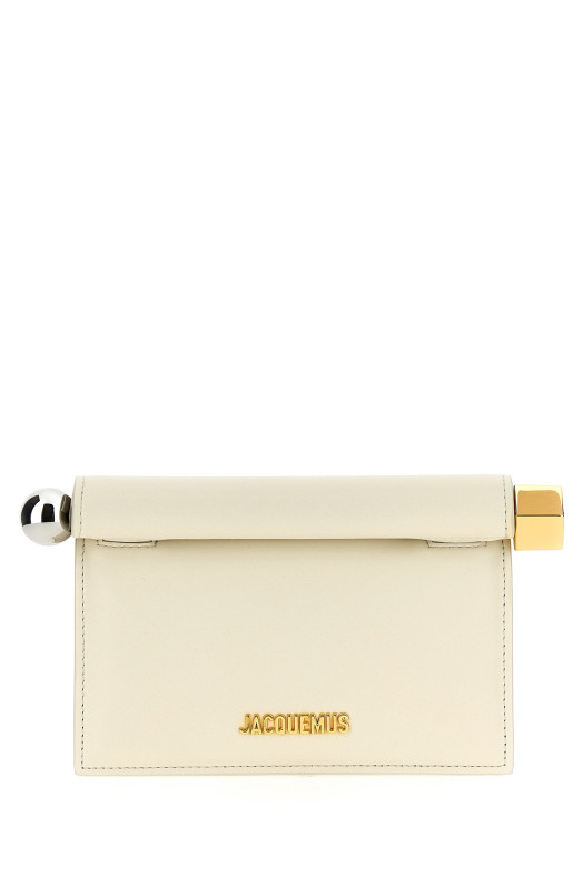 'La Petite Pochette Rond Carré' clutch White