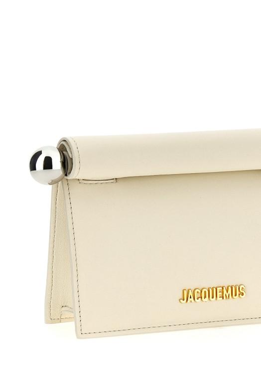 'La Petite Pochette Rond Carré' clutch White