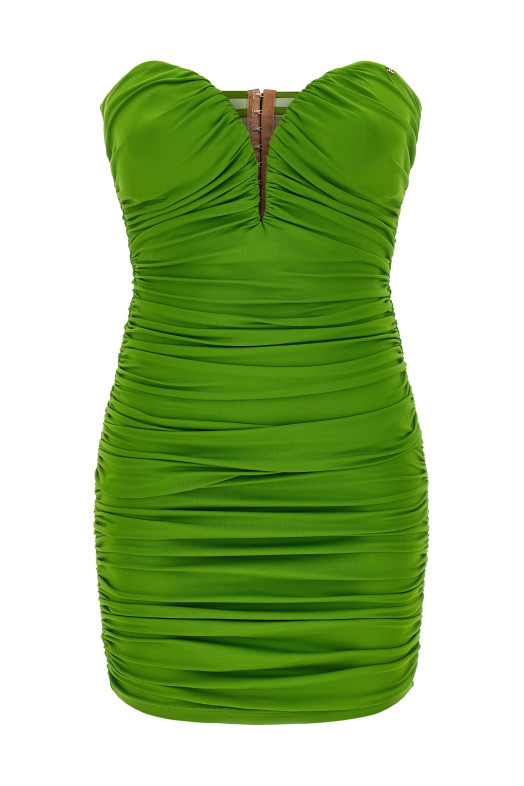 Платье с вырезом в форме сердца Зеленый ELISABETTA FRANCHI AB90861E2EV3