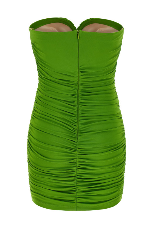 Платье с вырезом в форме сердца Зеленый ELISABETTA FRANCHI AB90861E2EV3