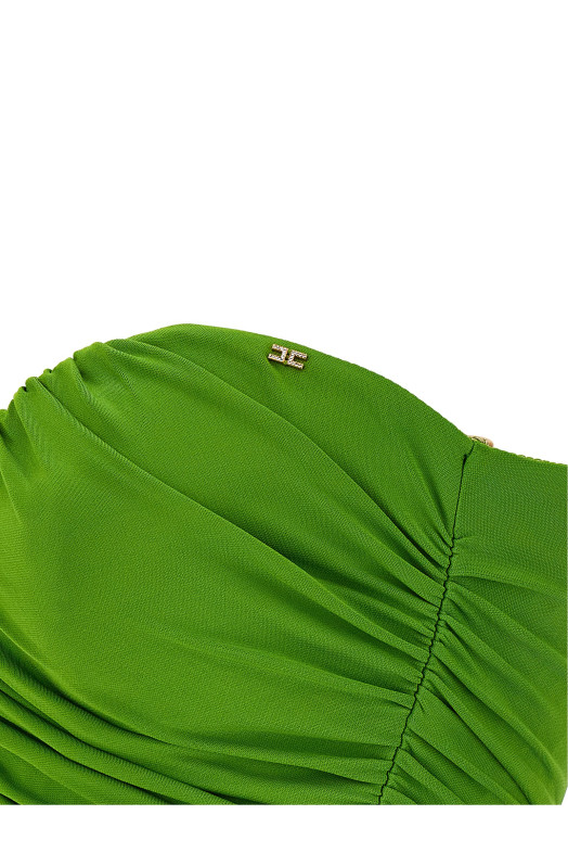 Платье с вырезом в форме сердца Зеленый ELISABETTA FRANCHI AB90861E2EV3