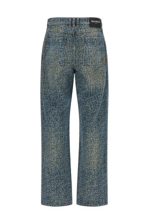 Джинси Monogram Blue BALMAIN GH1ML135DG126AW